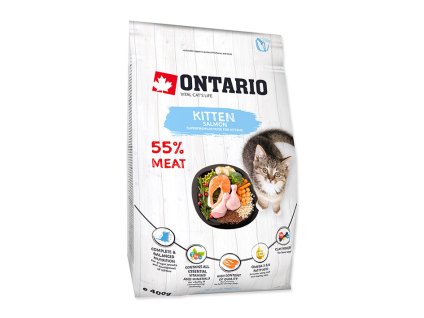 ONTARIO Cat Fresh Meat Kitten Salmon 0,4kg