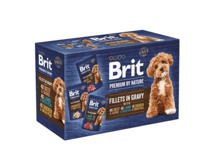 Kapsička BRIT Premium Dog Fillets in Gravy 12x85g (multipack)