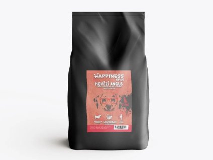 HAPPINESS Superfood65 Puppy - hovězí Angus s mrkví, zelenými fazolkami, květákem, rajčaty a cuketou 2kg
