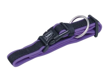 Obojek NOBBY Mesh Preno neoprenový fialový (M/L) 40-55cm