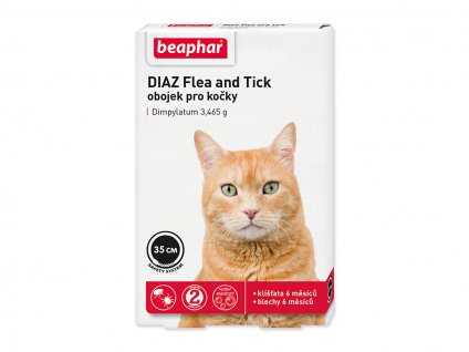 Antiparazitní obojek BEAPHAR DIAZ Flea and Tick pro kočky 35cm