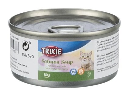 TRIXIE polévka pro kočky losos & kuře 80g