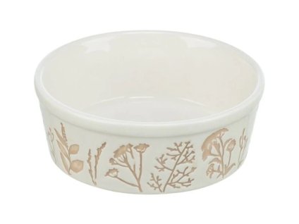 Keramická miska TRIXIE texturovaná bílá/taupe 300ml (12cm)