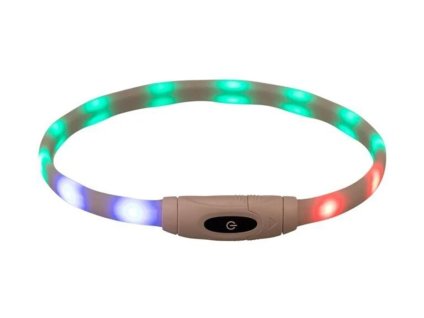 Svítící obojek TRIXIE Flash multicolor (XS-XL) 65cm