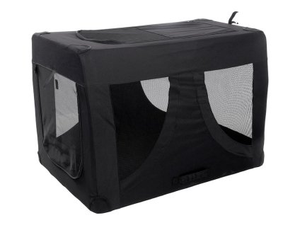 Transportní klec FLAMINGO Gepetto nylonová černá (XL) 63x91x63cm (do max 30kg)