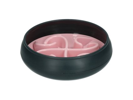 Zpomalovací miska EAT SLOW LIVE LONGER Tumble růžová 20cm