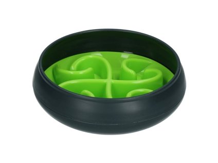 Zpomalovací miska EAT SLOW LIVE LONGER Tumble zelená 20cm