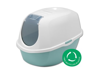 Toaleta TOMMI Smart Cat světle modrá s filtrem 54,5x39,1x40,3cm (DOPRODEJ)