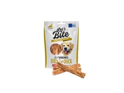 BRIT Let’s Bite Chewbones Duck Sticks 120g