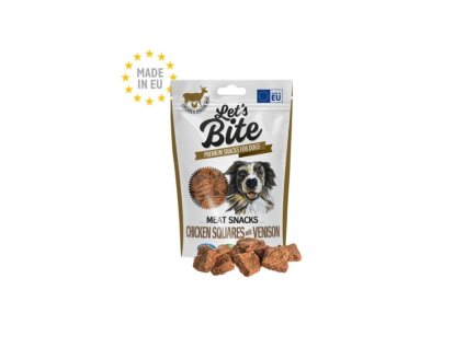 BRIT Let’s Bite Meat Snacks Chicken Squares with Vension 80g