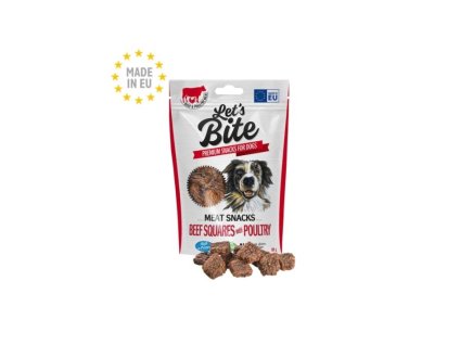 BRIT Let’s Bite Meat Snacks Beef Squares with Poultry 80g