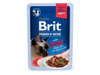 Kapsička BRIT Premium by nature Cat Gravy Lamb fillets for Sterilised 85g