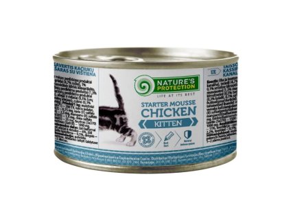 Konzerva NATURE´S PROTECTION Kitten Starter kuře 200g (DOPRODEJ)