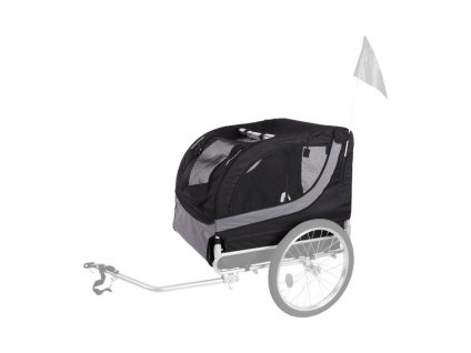 Náhradní plachta k vozíku za kolo FLAMINGO Tybalt černá 76x57x65,5