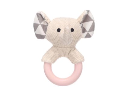 Hračka FLAMINGO textil - Puppy Fabbo slon s kruhem 12,5x9,5x17cm (DOPRODEJ)