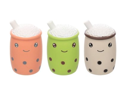 Hračka FLAMINGO latex - Lecce kávový hrnek 5,5x5,5x9cm (MIX BAREV)