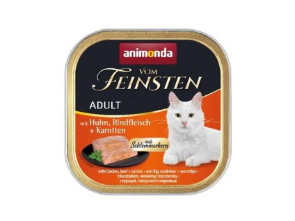 Paštika VOM FEINSTEN Core kuřecí, hovězí a mrkev 100g (kočka)