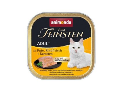 Paštika VOM FEINSTEN Core krůta, hovězí a mrkev 100g (kočka)