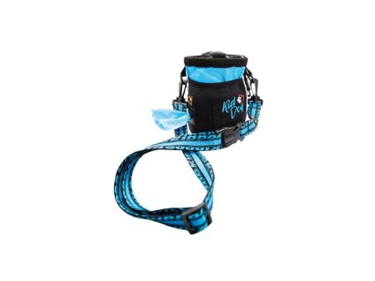 Pamlskovník KIDDOG multifunkční 3v1 tyrkysový 17x11cm (odnímatenlý popruh 125cm)