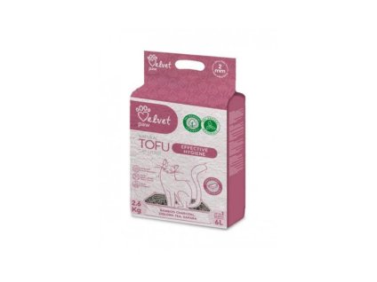 VELVET PAW Tofu Effective hygiene podestýlka s bambusovým uhlím (6 l) 2,6kg