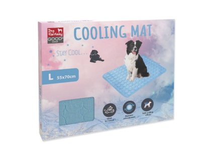 Chladící podložka DOG FANTASY modrá (L) 55x70cm