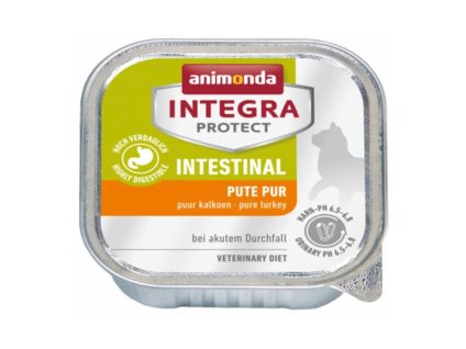 Paštika INTEGRA PROTECT Intestinal dieta s čistou krůtou pro kočky 100g (DOPRODEJ)