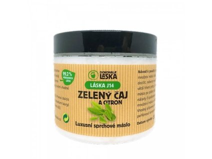 DOKONALÁ LÁSKA sprchové máslo Zelený čaj s citronem 200ml
