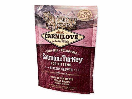 CARNILOVE Cat Salmon & Turkey for Kittens Healthy Growth 400g