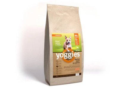 YOGGIES Active kachní maso & zvěřina 20kg