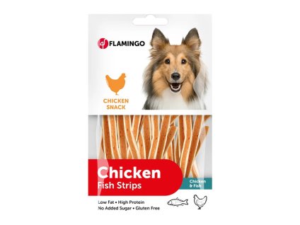 FLAMINGO Chick´n Snack - Chicken and Fish Strips 85g