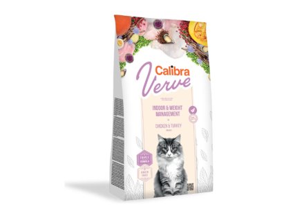 CALIBRA Cat Verve Grain Free Indoor & Weight Management Chicken 750g