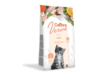 CALIBRA Cat Verve Grain Free Kitten Chicken & Turkey 3,5kg