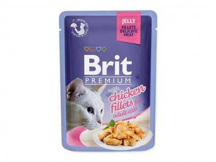 Kapsička BRIT Premium Cat Jelly Chicken Fillets 85g