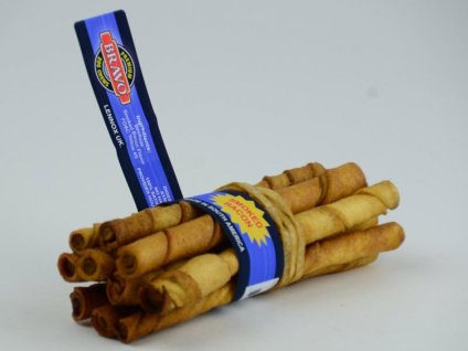 BRAVO Bacon tyčka z hovězí kůže se slaninovou příchutí 14cm (10ks)