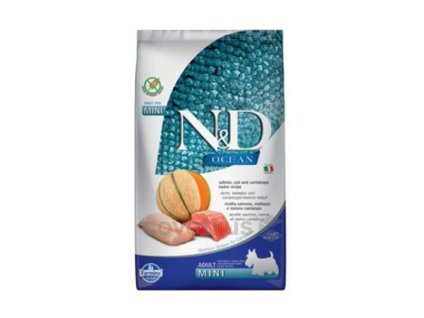 N&D Grain Free Ocean Dog Adult Mini Salmon & Cod & Melon 800g