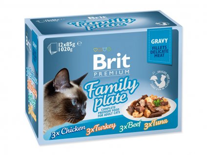 Multipack kapsička BRIT Premium Gravy Family Plate (12x85g)
