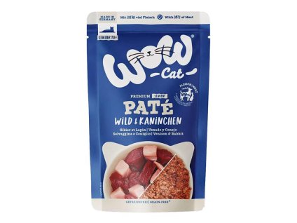 Kapsička WOW Cat Paté Senior zvěřina a králík 125g