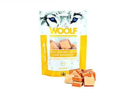 WOOLF Soft Chicken with Cod Sandwich 100g