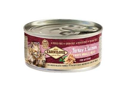 Konzerva CARNILOVE Turkey & Salmon for Kittens 100g