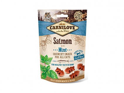 CARNILOVE Cat Crunchy Snack Salmon with Mint 50g