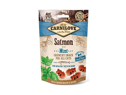 CARNILOVE Cat Crunchy Snack Salmon with Mint 50g