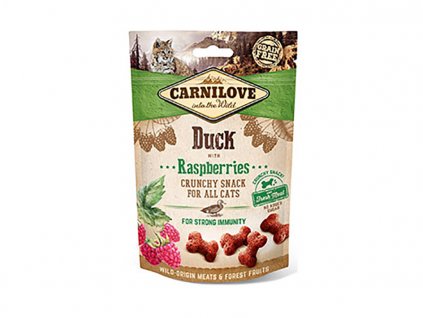 CARNILOVE Cat Crunchy Snack Duck with Raspberries 50g