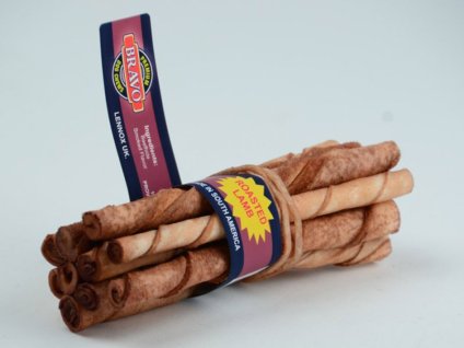 BRAVO Lamb tyčka z hovězí kůže s jehněčí příchutí 14cm (10ks)