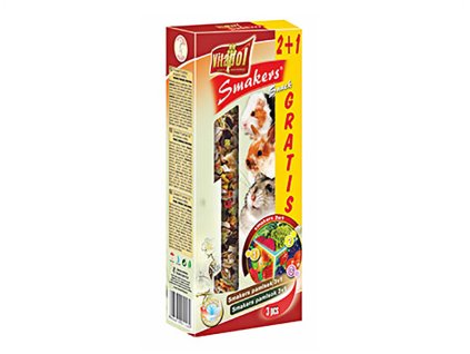 VITAPOL tyčinky pro hlodavce - mix (2+1 zdarma) 135g (DOPRODEJ)