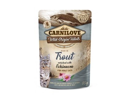 Kapsička CARNILOVE Cat Fillet Trout with Echinacea 85g