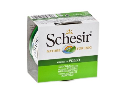 Konzerva SCHESIR Dog kuřecí filety v želé 150g