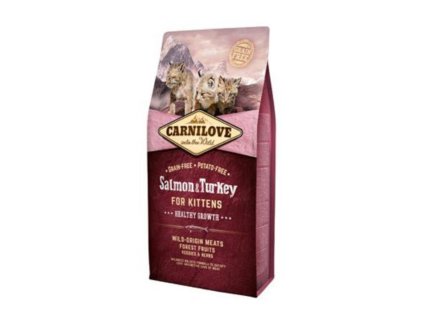 CARNILOVE Cat Salmon & Turkey for Kittens Healthy Growth 2x6kg
