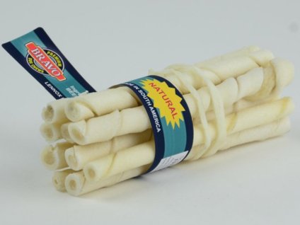 BRAVO Natural tyčka z hovězí kůže 14cm (10ks)