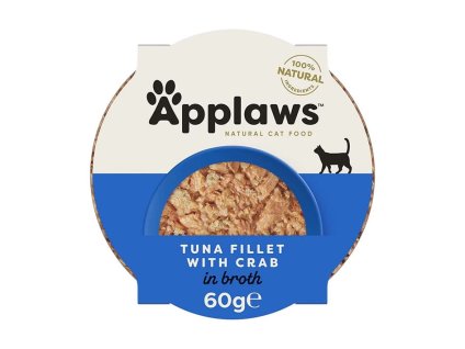 Miska APPLAWS Cat tuňákové filety a krab 60g