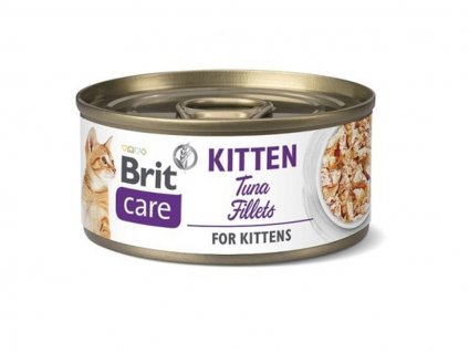 Konzerva BRIT CARE Tuna Fillets for Kittens 70g